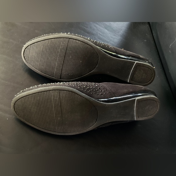 KELLY & KATIE ● Black Rhinestone Flats - Picture 3 of 3